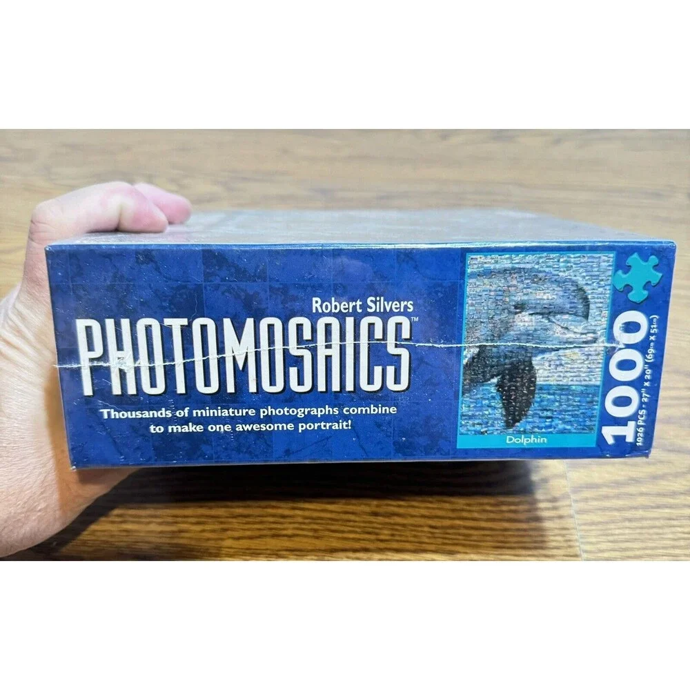 Dolphin Photomosaics Puzzle 1000 Pieces by Robert Silvers Ocean Sea New‎ Sealed